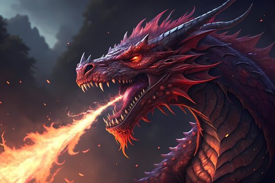 Red Dragon Breathing Fire Images – Browse 11,587 Stock Photos, Vectors ...
