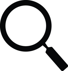 Search Icon vector illustration. Magnifier or loupe sign. Magnifier loupe sign, isolated on transparent background.
