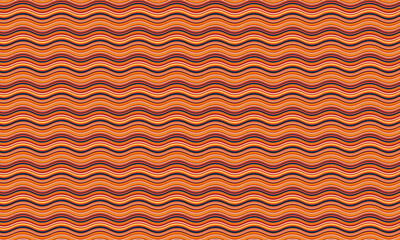 Colorful Wavy Line Pattern with Seamless Vibrant Flow