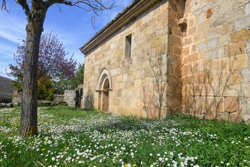 Romanesque San Roman Church in Renedo de Zalima Palencia