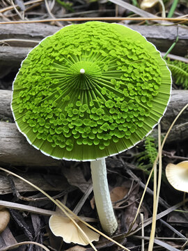 Chlorophyllum molybdites, green-spored parasol, false parasol, green-spored lepiota, vomiter Mushroom