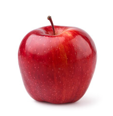 Red delicious apple isolated on white.