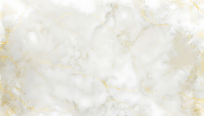 Elegant White Marble Texture With Gold Veins And Cloud Background