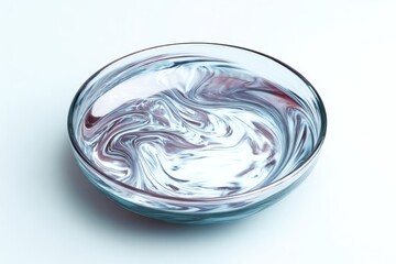 colorful cream drop in the glass