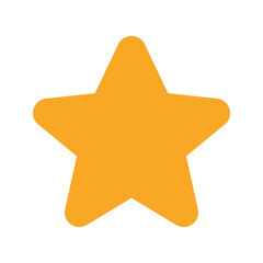 Fototapeta premium star flat icon