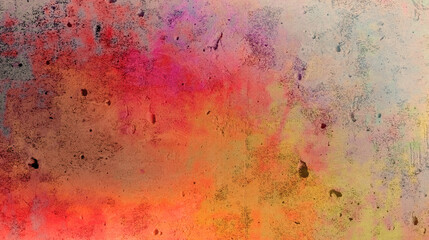 カラフルな抽象壁テクスチャ素材｜グラデーションとペイントの融合

