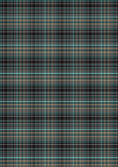 Seamless Teal Brown and Black Plaid Pattern Texture