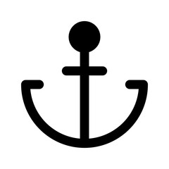 anchor glyph icon