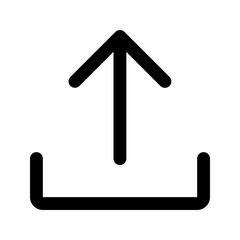 upload glyph icon