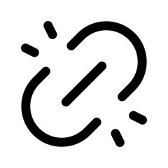 unlink glyph icon