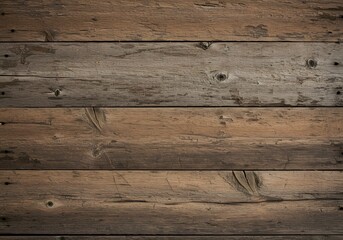 Naklejka premium Rustic Wood Plank Texture Background Weathered, Grainy, Wooden Boards, Horizontal, Decorative, Natural.