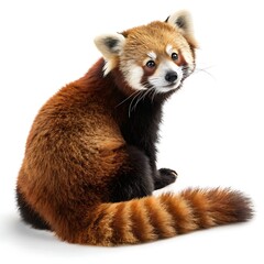 Obraz premium red panda isolated on white