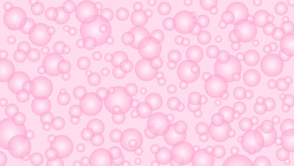 Seamless pattern with pink drops. Pink water background. Magic water drops wallpaper.