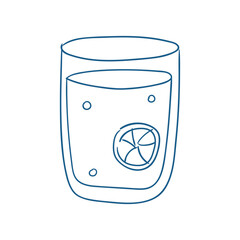 Refreshing cocktail served in a glass with a slice of citrus adding a zestful touch during a summer gathering