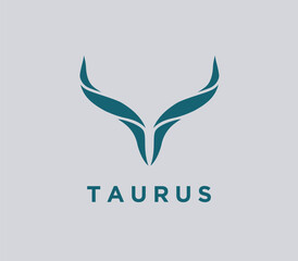 Modern, unique and clean Taurus logo, vector