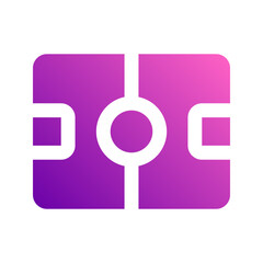 soccer field gradient icon