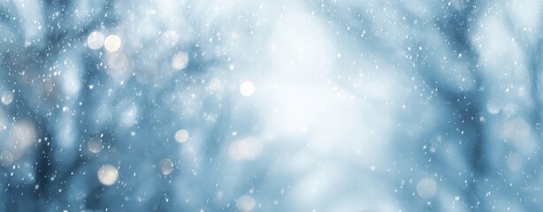 Fototapeta premium The Enchanting Snowfall Creating a Winter Wonderland Atmosphere