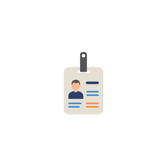 Professional identity card or ID badge showcasing employee access and corporate identification details for business security.