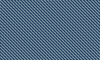 Abstract Seamless Wavy Line Pattern with Bold Repetitive Design