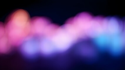 Abstract aurora borealis light show with purple pink and blue hues