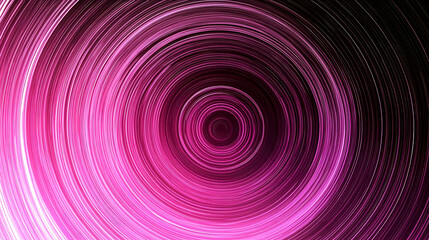 Obraz premium Abstract Pink and Black Swirls Creating a Hypnotic Circular Patt