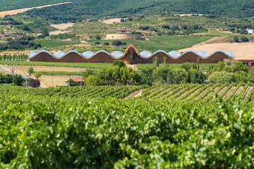 Famous Bodegas Ysios winery near Laguardia, Spain.