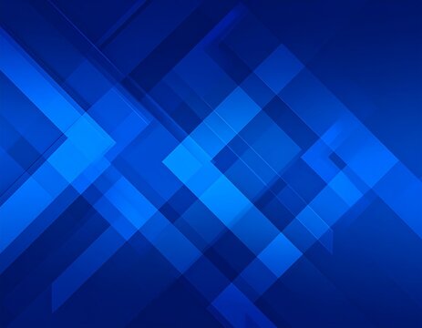 Abstract geometric background with overlapping shapes in shades of blue - Powered by Adobe