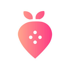 strawberry gradient icon