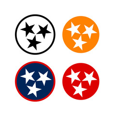 Tennessee Tri-Star variation, vector design