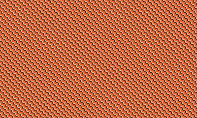 Abstract Seamless Wavy Line Pattern with Bold Repetitive Design