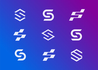 modern and creative logo letters S, vector design