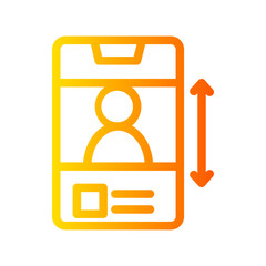 scroll gradient icon