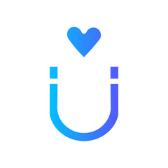 magnet gradient icon