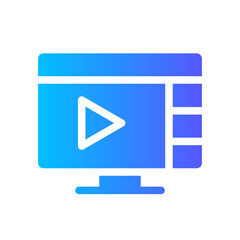 streaming gradient icon