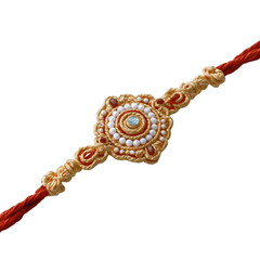 Beautiful Raksha Bandhan rakhi on white background png