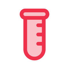 test tube outline fill icon