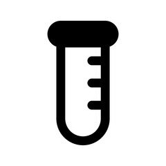 test tube line icon