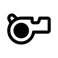 whistle line icon