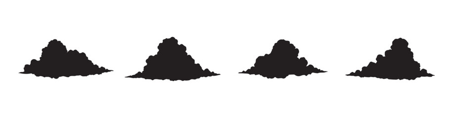 black and white background with cloud vector. illustration EPS 10