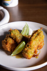 Fried hot peppers