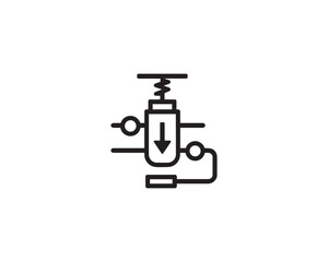 Hydraulic icon vector design illustration
