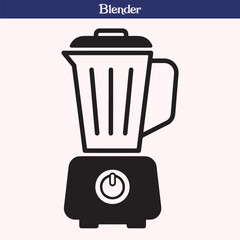 Silhouette of Blender Kitchen Appliance