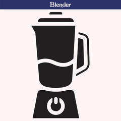 Silhouette of Blender Kitchen Appliance