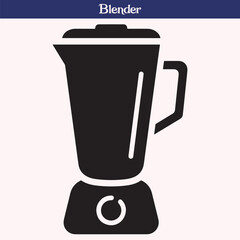 Silhouette of Blender Kitchen Appliance