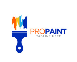 City Paint Logo, house paint, painting services, painting logo