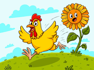 hen and chicken