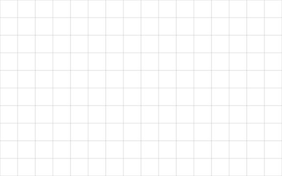 Square grid graph black line on transparent background. Black large square cell grid.  