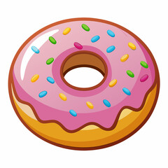 chocolate donut with sprinkles