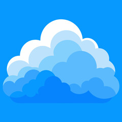 blue sky with clouds vector