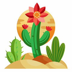 cactus with flowers